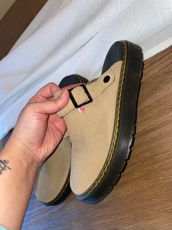 Doc Marten Suede Slip-On Clogs - Picture 3 of 7